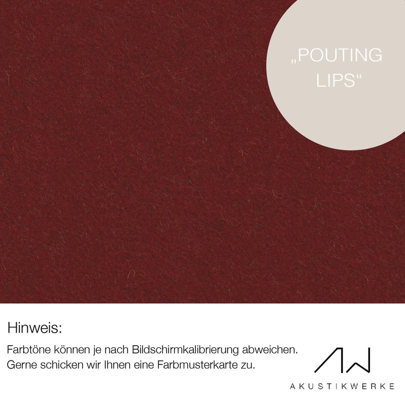 Lodenstoff (100% Schurwolle) für Decke & Wand | SOMARA "Pouting Lips"